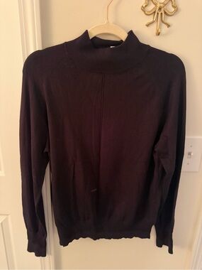 Time and tru black mock neck sweater
